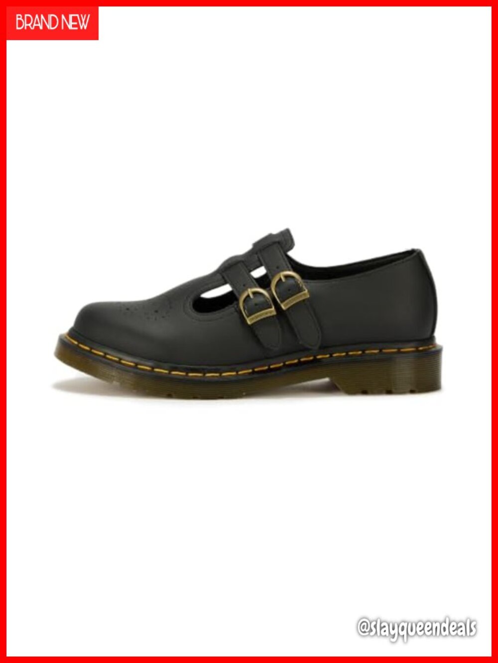 Vegan 8065 Mary Jane Flat T-Bar Buckle Adjustable Strap Casual Shoe